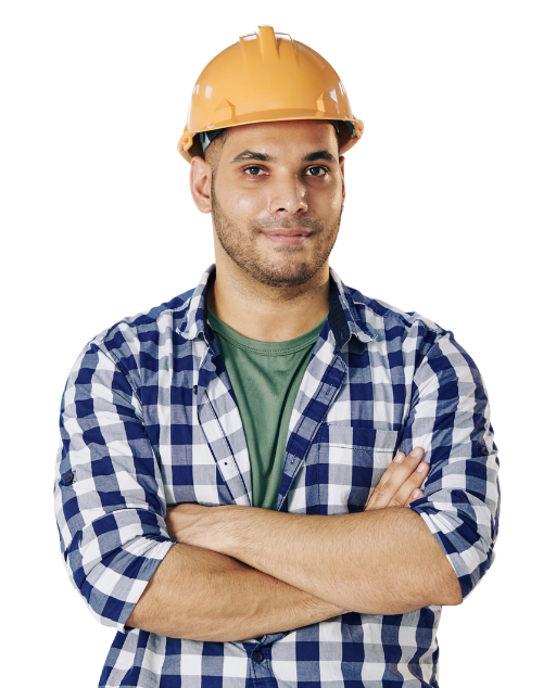 Basement Contractor with Arms Crossed